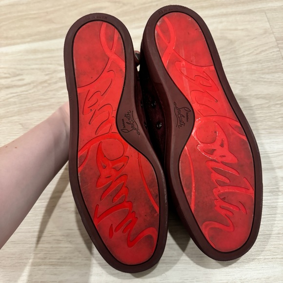 💥Christian Louboutin💥Louis Junior Spikes Orlato Flat 'Majestueux' - Picture 12 of 12